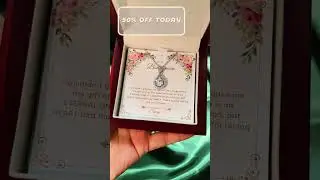 To My Bonus Mom Necklace with Message Card