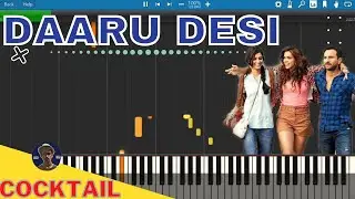 Daaru Desi Piano Tutorial | Cocktail | Saif Ali Khan | Deepika Padukone | Bollywood | Rishabh DA