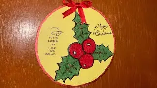 Easy Tissue Texture Art for Christmas | Easy DIY Wall Art✨✨