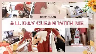 *NEW* ALL-DAY CLEAN WITH ME 2021 | deep cleaning,  decluttering, organizing | Fall edition