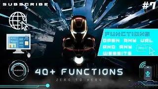 Open Any Website Or URL by Voice Command | 40+ Functions | THE BIGGEST JARVIS | #7