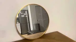 FANYUSHOW 20 Inch Round Mirror Gold Metal Frame Circle Mirror Review