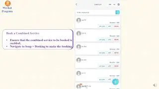 Tutorial Video for Therapists on Combined Services in the MySOAP WeChat Mini Program