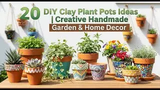 20 DIY Clay Plant Pots Ideas | Creative Handmade Garden & Home Decor