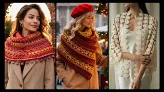 Crochet Shawl Design Collection || Elegant And Artistic Style #crochet #design #trending  #handmade