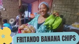 FRITANDO BANANA CHIPS PARA VENDER