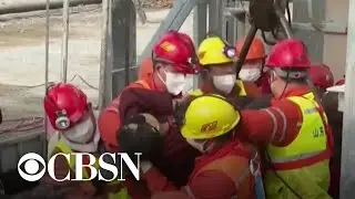 11 Chinese miners pulled to safety after gold mine blast