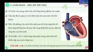 Buổi 8: B&agrave;i 5: Chuyển vị đại động mạch (DTGA v&agrave; LTGA): - BS.CKII. Trịnh Phượng Kiều