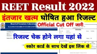 Reet Level 1 & Level 2 Result 2022 Kaise Dekhe