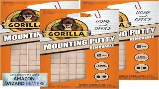 Gorilla Mounting Putty Non-Toxic Hanging Adhesive Removeable & Repositionable 84 Pre-Cut Review