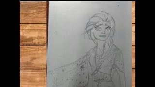 How to make sketch of Elsa / for beginners