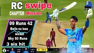 Real Cricket Swipe Chapter 1 Mission 3  Easy Completed  Game play 