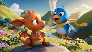Kids Story in English | The Brave Dragon & His Funny Friend | 3D Animation