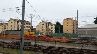 Motocarrello in manovra a Novara Boschetto