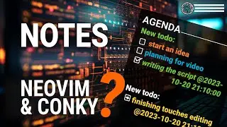 How I manage todos and notes using vimwiki, tmux, conky , python and polybar.| vim productivity
