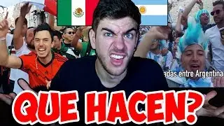 ESPAÑOL REACCIONA a *LA HINCHADA MEXICANA PROVOCA a la HINCHADA ARGENTINA* 🔥💥