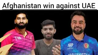 Afghanistan beat 2nd time UAE in  6th match of Tri Nation series. #afghanistanvsuae