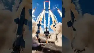 Precision strike capability displayed: #megastructures #navalpower #militarytech #shorts #trending