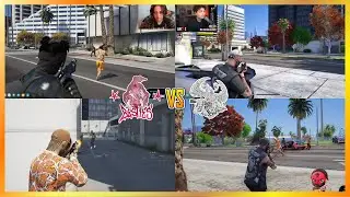 Besties vs Habibis At Bay City Ave // Bank Truck (Multi POVs) | NoPixel 4.0 GTA RP