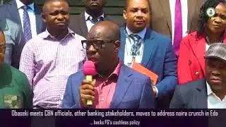 Obaseki meets CBN officials, other banking stakeholders, moves to address naira crunch in Edo&hellip;