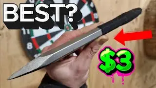 $3 BEST THROWING TOOL? (SPIKED CONCRETE CHISEL)