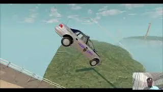 Jumping cars from a springboard  #BeamNG Drive #86 #beamng #deive