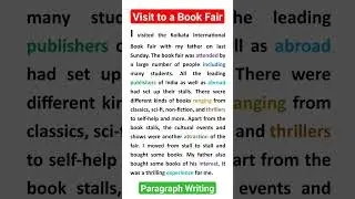 Visit to a Book Fair// Paragraph Writing