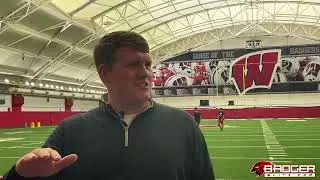 Badger TE coach Nate Letton talks Tucker Ashcraft, development of young players