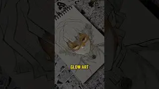 Glow art of Zenitsu from Demon slayer ✨🔥#shorts#demonslayer#animeart#zenitsu