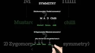 Trick for symmetry in morphology of flowering plant class 11th biology #neet #shorts #youtubeshorts