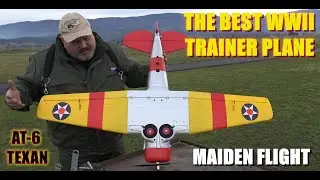 E-Flite SNJ-5/AT-6 Texan 1.5m BNF RC plane Basic with AS3X+ and SAFE Select MAIDEN FLIGHT