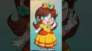 Princess Daisy // Day 4: Drawing Super Mario Characters!