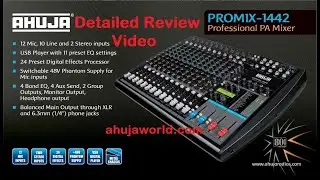 Ahuja Latest mixer PROMIX-1442 Unboxing&Detail Review, Premium 12 channel mixer #Ahuja's New Arrival