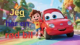 Sang Jeg har en r&oslash;d bil 🚗 | G&oslash;y og fargerik barnesang fra @Kawkab_Sanger
