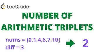 Number of Arithmetic Triplets Leetcode 2367 coding interview question