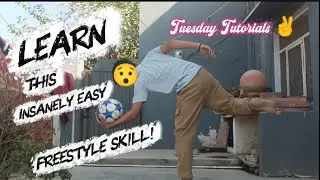 Learn The T-shirt Trick! Insanely Easy Football Freestyle! #football #bluelock #bachira #shorts 