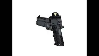 TequilaGUN skeleton grip and red dot (PCP Airgun)