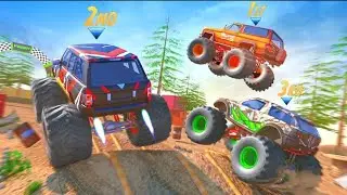 Monster Truck Driving In Offroad - Mud and Rocks Jeep Driver Derby Simulator - Android GamePlay #6