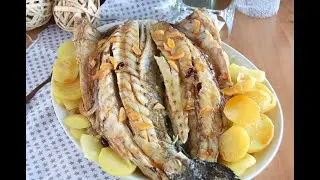 💚 Corvina al horno con patatas MUY FÁCIL Y BUENÍSIMA el pescado perfecto para esta navidad