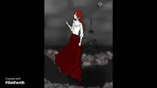 Anime art timelapse Victorian Girl in France #animeart #art #historicalfiction #aesthetic #fantasy