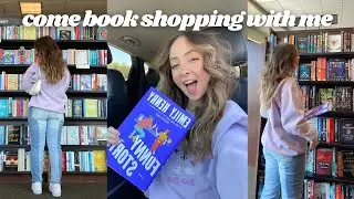 come book shopping with me & haul (new releases & anticipated reads) | bookish day in my life vlog