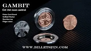 Poker Card Guard, Golf ball Marker, Stemless top and Fidget Token!