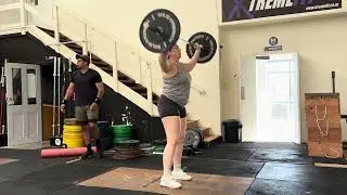 Hang Power Snatch (x3) + Tempo OHS- Exercise Demo