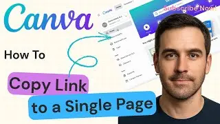How to Copy Link to a Single Page in Canva | Canva Tutorial 2025