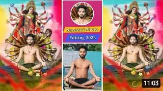 Navratri Photo Editing 2023 | kaise karen | Durga Puja Photo Editing Special Navaratri Photo |