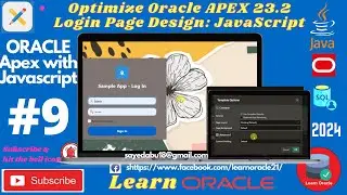 Optimize Oracle APEX 23.2 Login Page Design: Step-by-Step JavaScript Tutorial