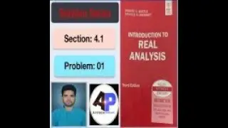 Solution Series | Bartle & Sherbert | Section: 4.1 | Problem: 01| Introduction to Real Analysis