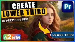 How to make LOWER THIRDS TITLE in Premiere Pro