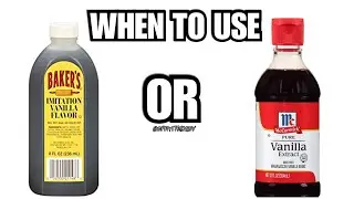 When To Use Imitation Vanilla Flavor VS Vanilla Extract..