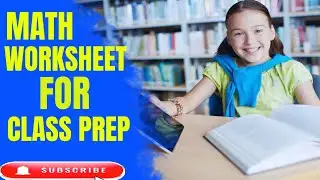 Easy Math Worksheet I Math Worksheet Class Prep | Home Learning I Numbers, Counting & Shapes